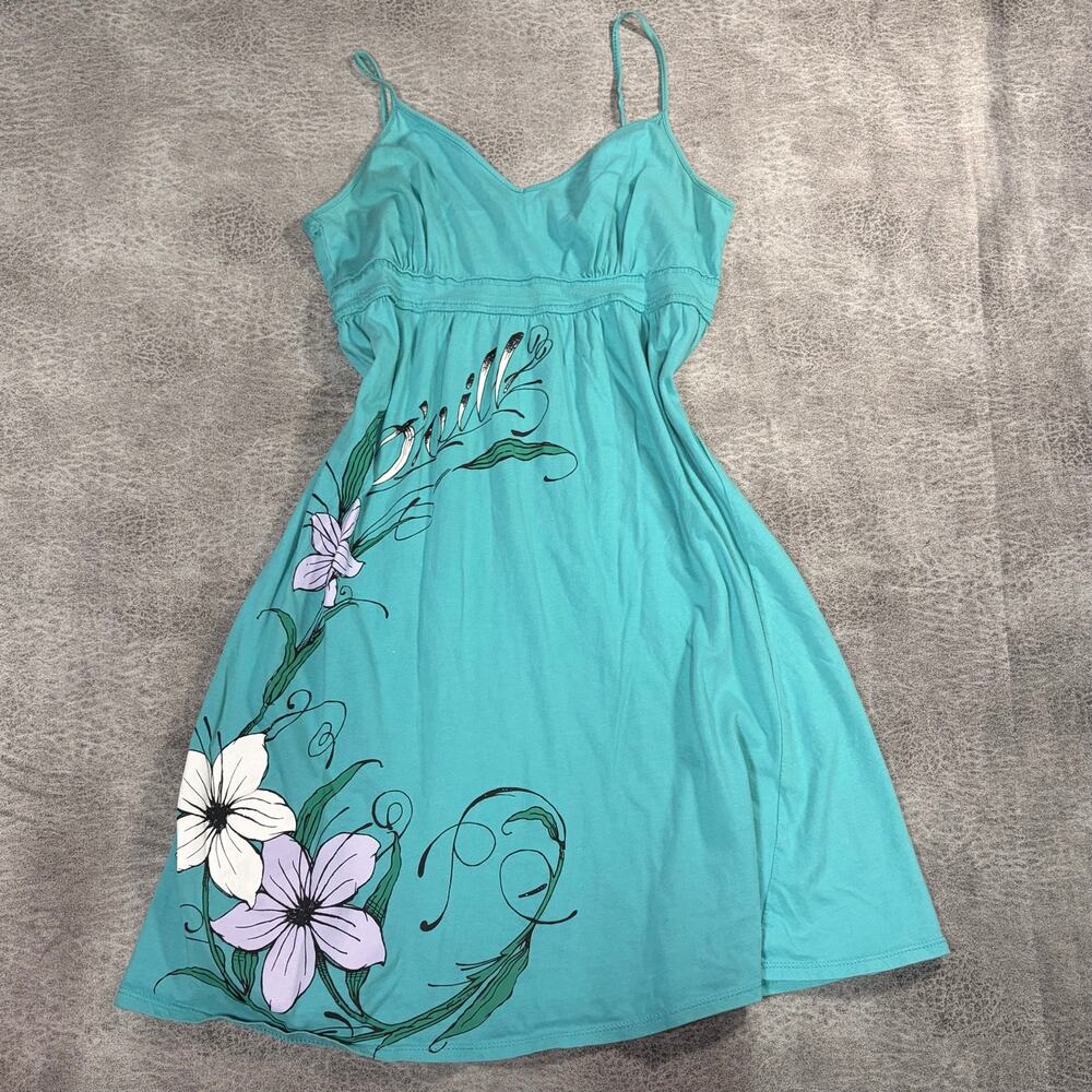 Y2k O'neill Floral Aqua Mini Dress